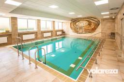 Lobby des Hotels Kijev mit stilvollem Design